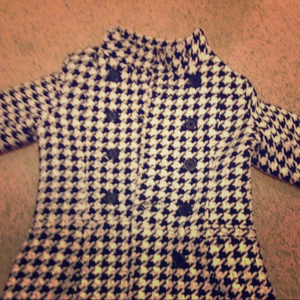 White and black fancy girls jacket